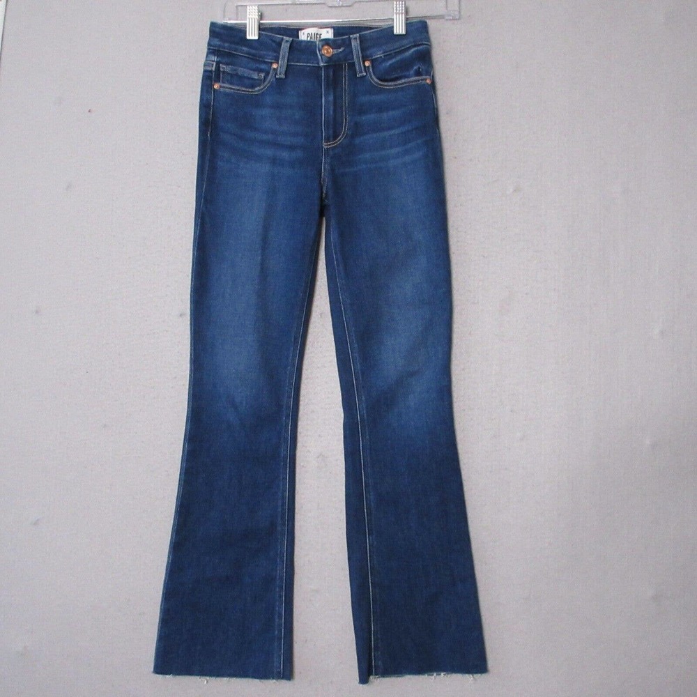 Paige Claudine Jeans High Rise Ankle Raw Hem